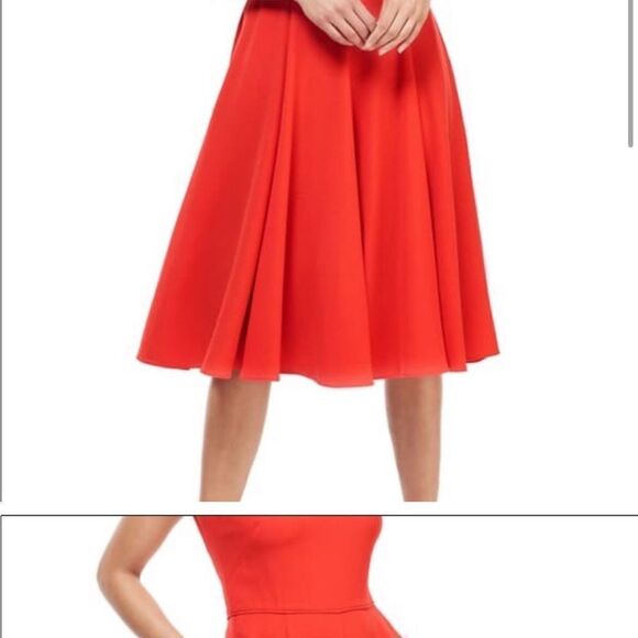 Gal meets glam Regina dress cherry red cap sleeve 6 petite - Picture 9 of 10